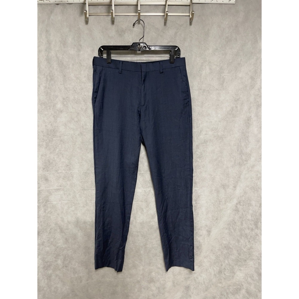 J. Crew Pants Men's 30X31 Blue Slim Thompson Dress Hybrid Academia Slacks Luxury